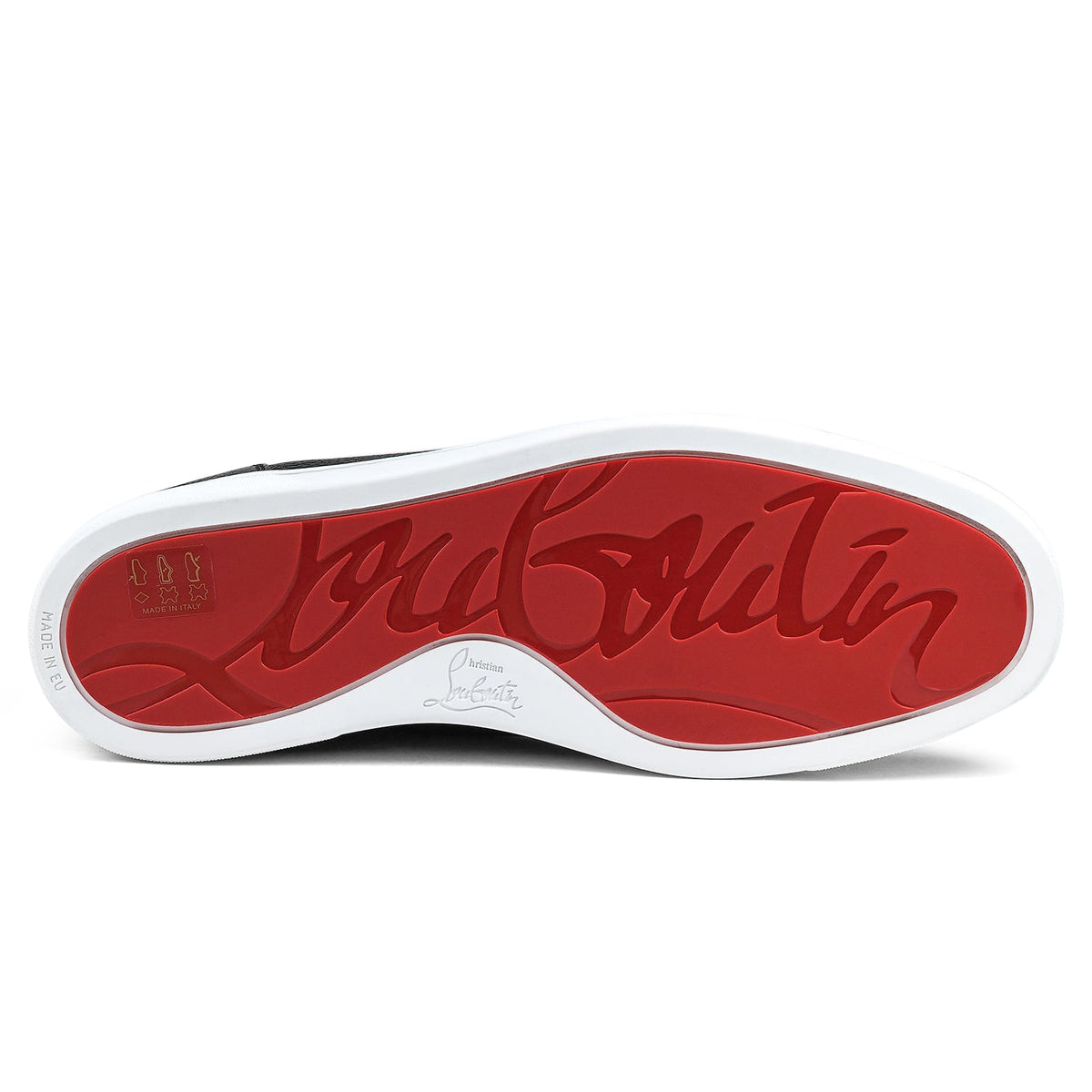 Christian Louboutin Rantulow Flat Grain Black Sneaker