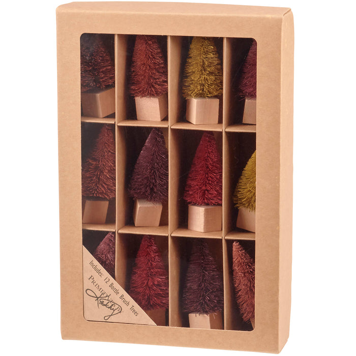 FALL BOTTLE BRUSH TREE SET