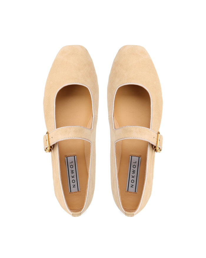 Masa Beige Kid Suede