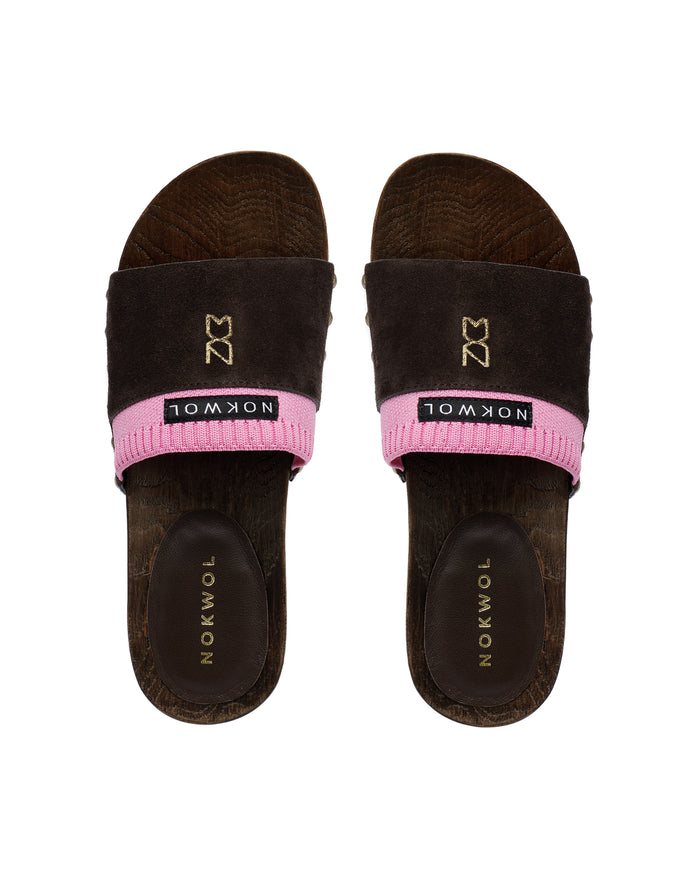 Miri Brown/Pink Suede