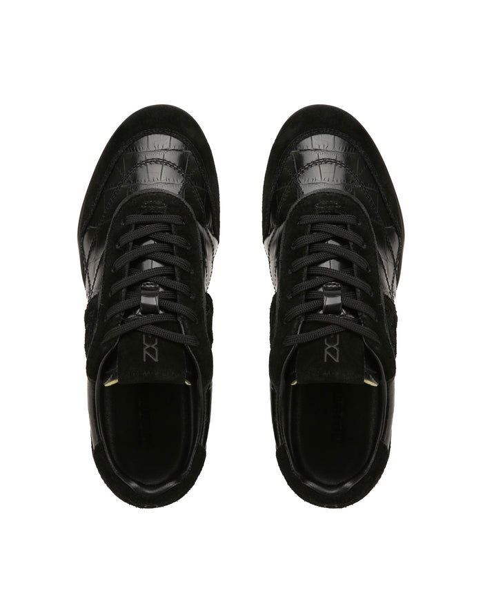 Mystic 3 Black Croc/Suede