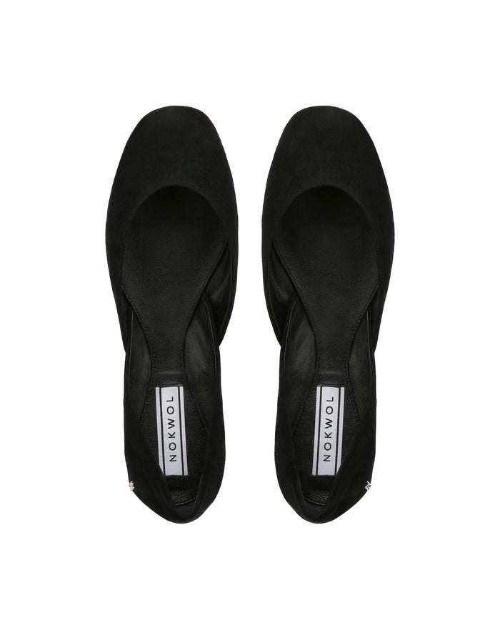 Rin Black Kid Suede