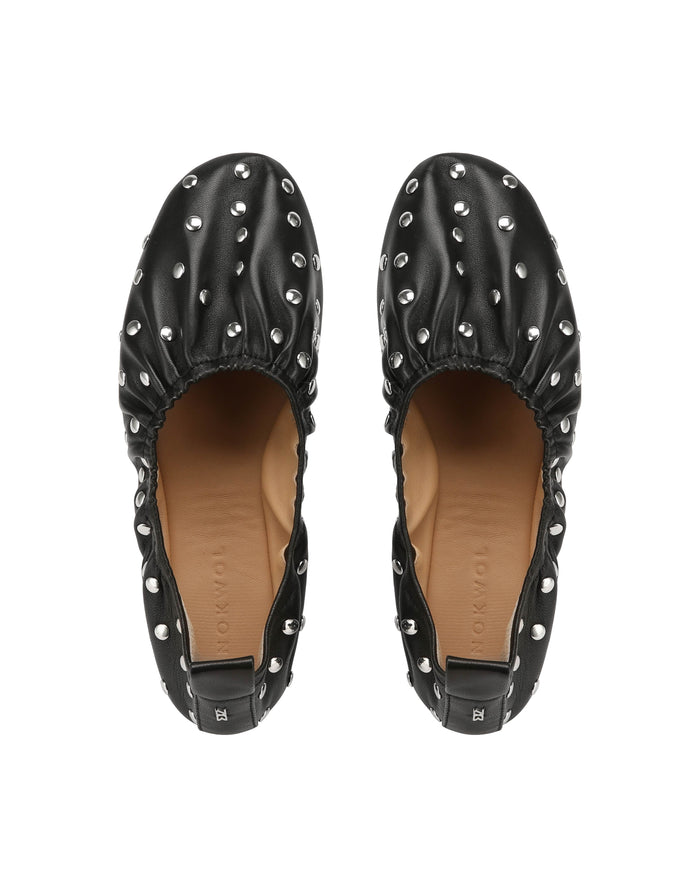 Sonia Black Studded Leather