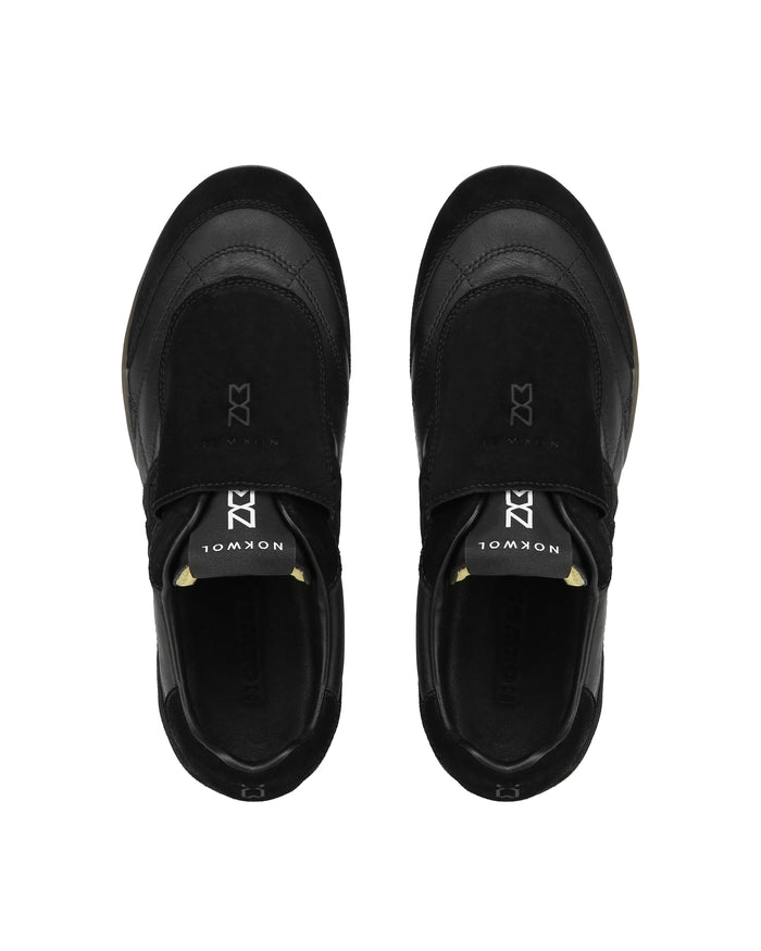Sport Chic Black Leather/Suede