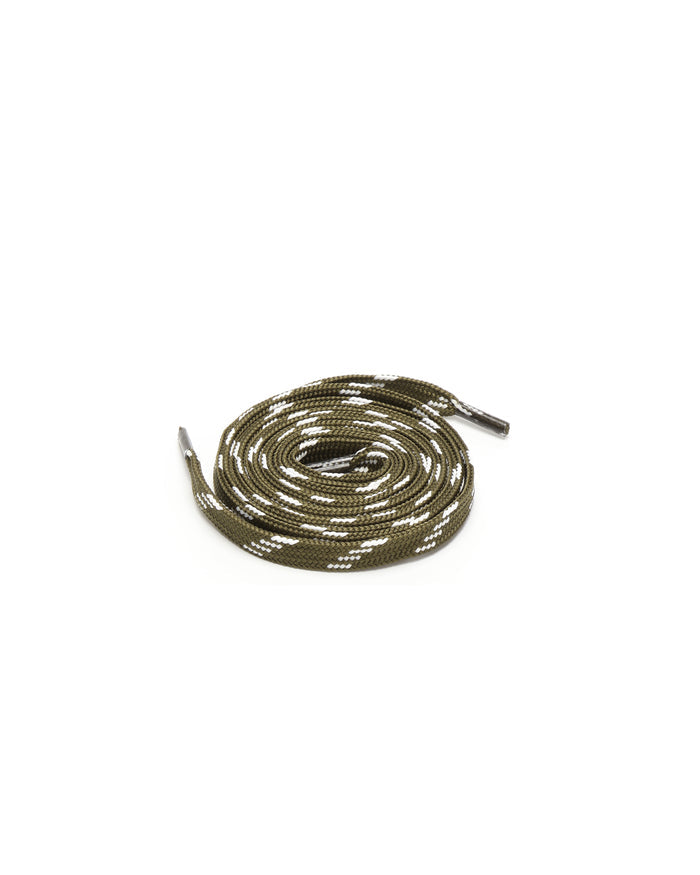 2 Tone Flat Lace Khaki/White