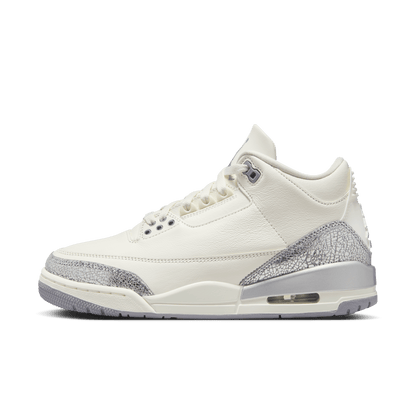 Women's Air Jordan 3 Retro "Sail Metallic Silver"