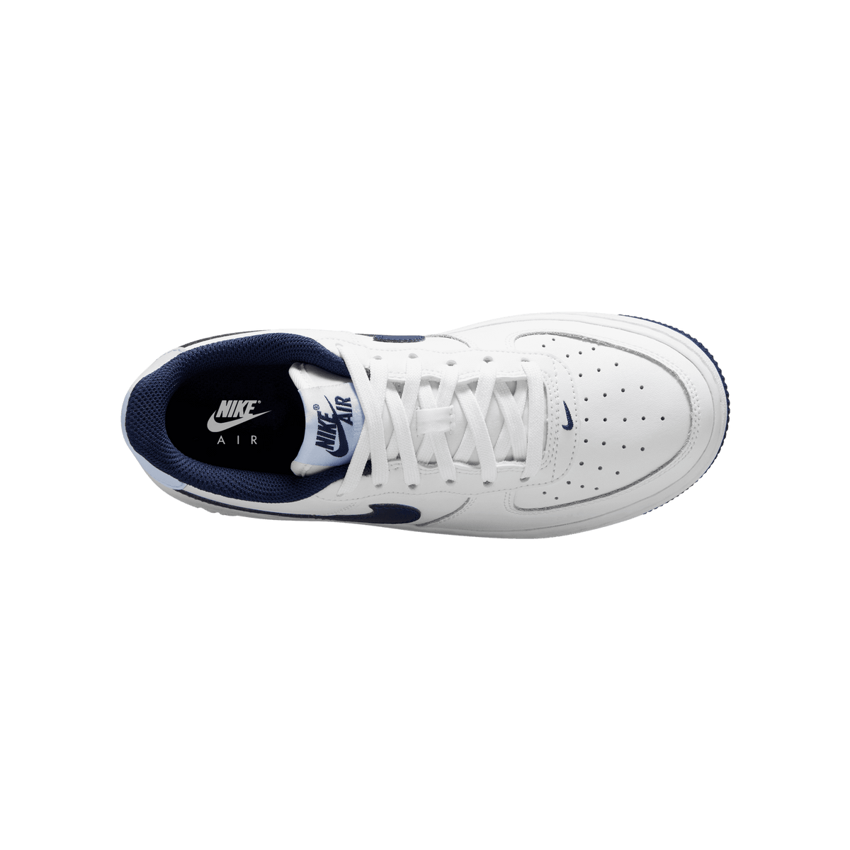 Big Kids' Nike Air Force 1 "White Football Grey Midnight Navy"