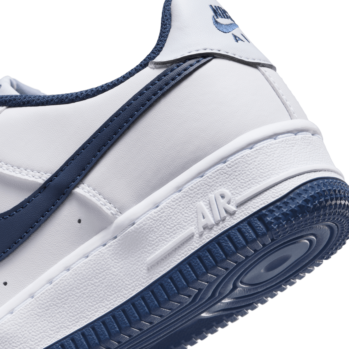 Big Kids' Nike Air Force 1 "White Football Grey Midnight Navy"