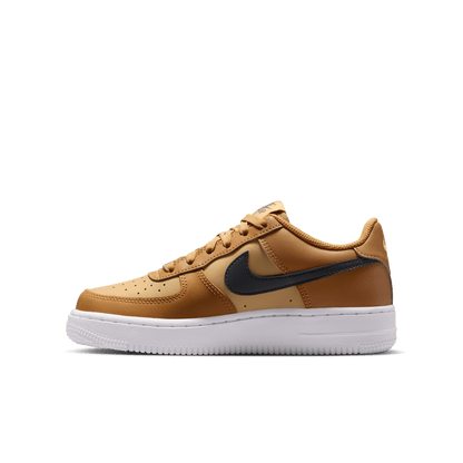Boy's Nike Air Force 1 "Wheat Club Gold White Anthracite"