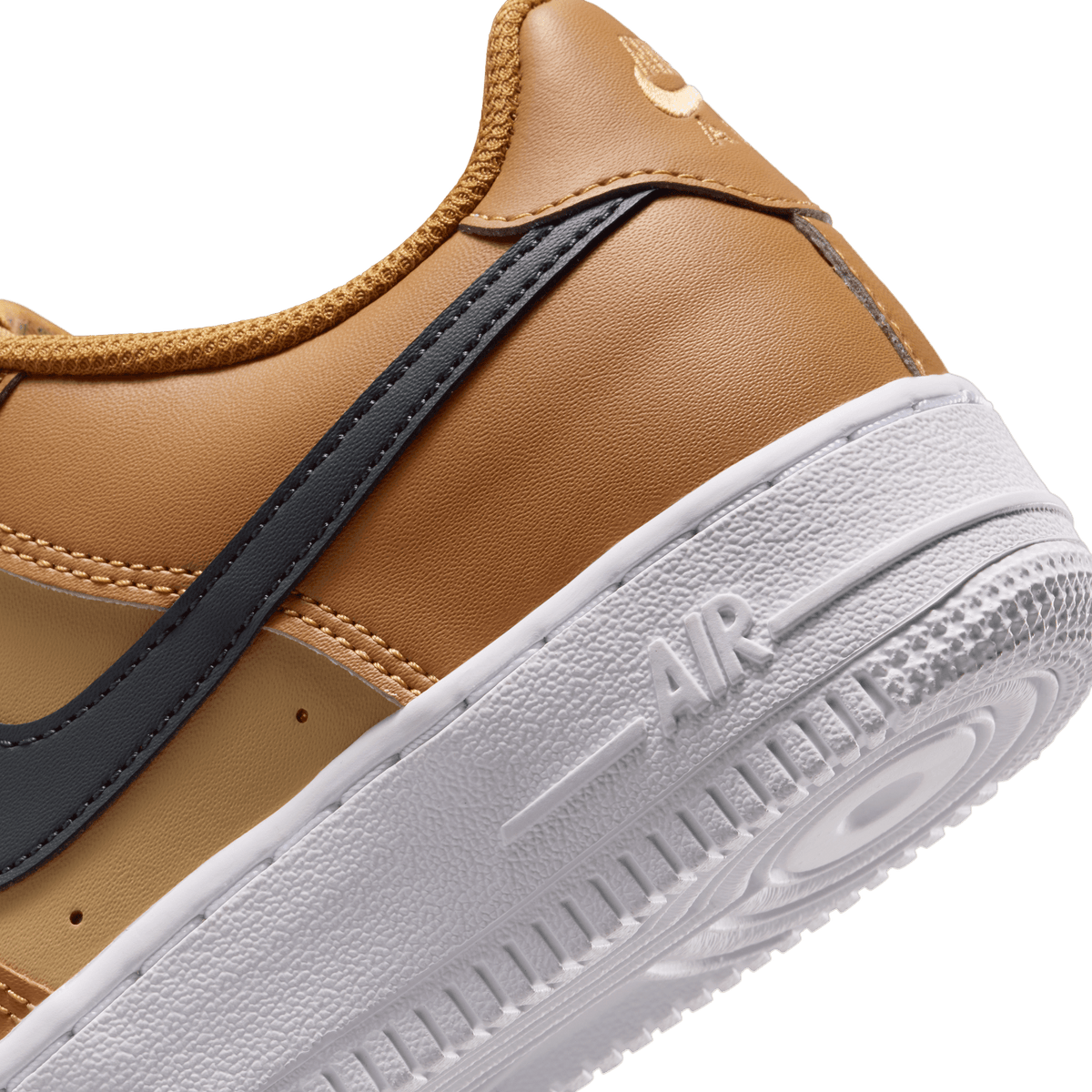 Boy's Nike Air Force 1 "Wheat Club Gold White Anthracite"