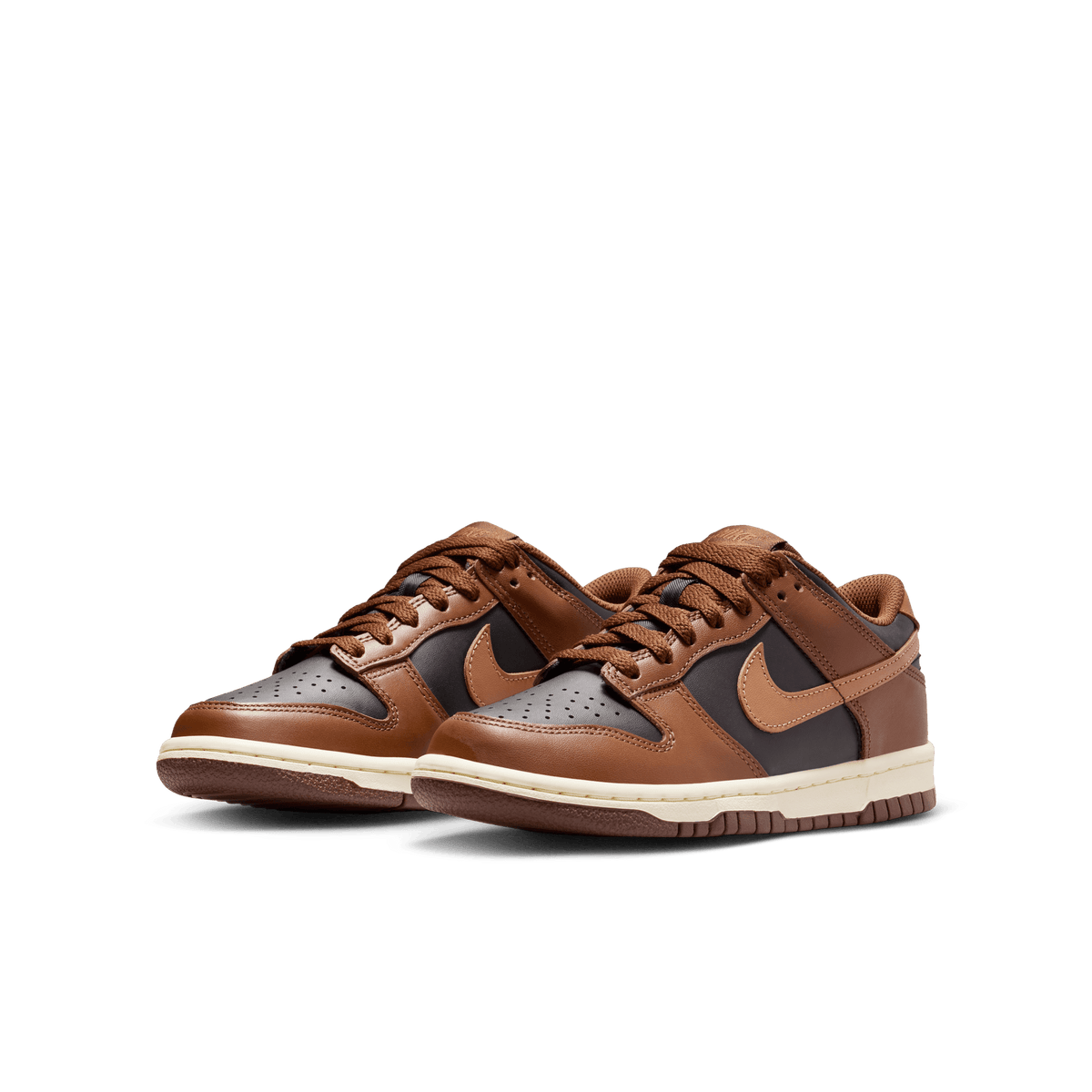 Big Kids' Nike Dunk Low "Brown Black"