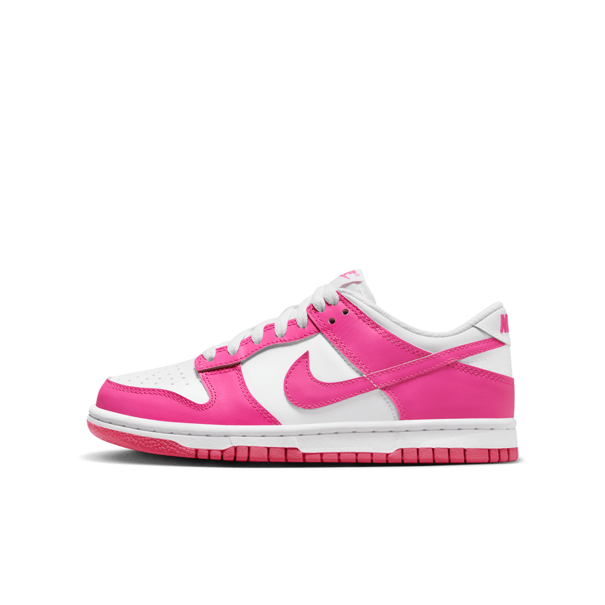 Big Kids' Nike Dunk Low "Laser Fuchsia"
