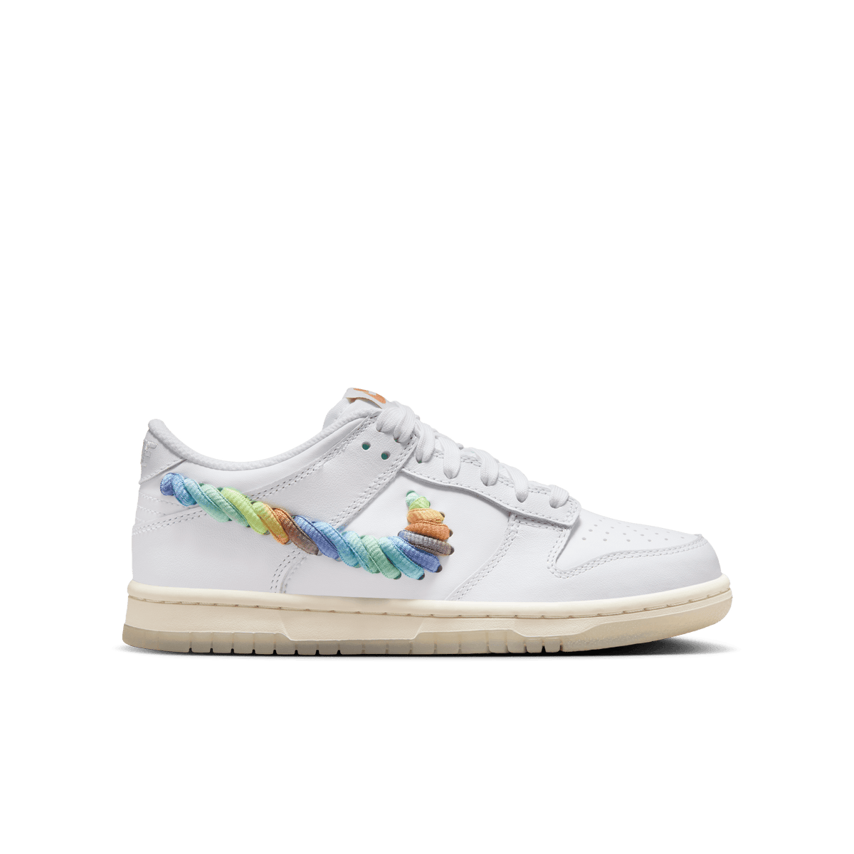 Big Kids' Nike Dunk Low SE "Rainbow Swoosh"