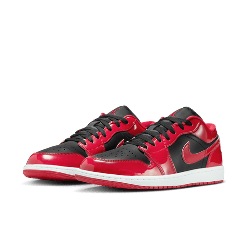 Men's Air Jordan 1 Low SE Shoes "Patent Varsity Red Black"
