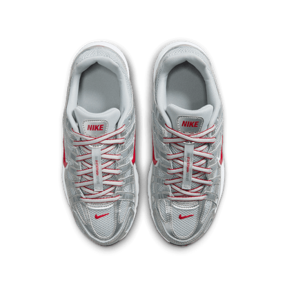 Big Kids' Nike P-6000 "Metallic Silver Gym Red"