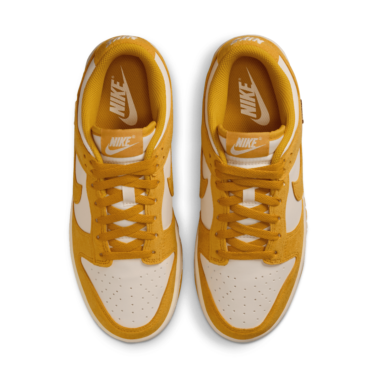Women's Nike Dunk Low "Dark Sulfur Gold Mini Swoosh"