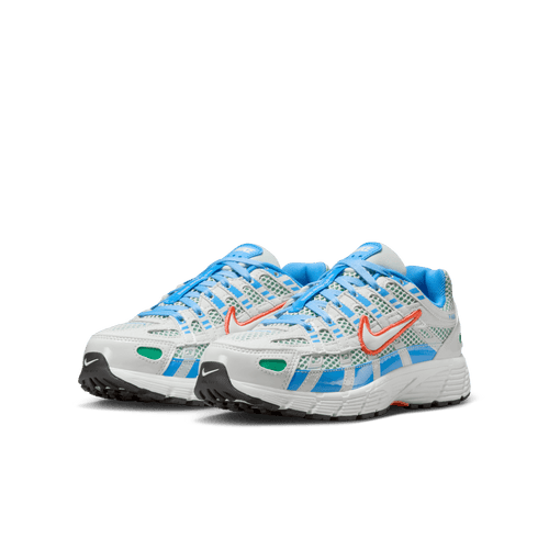 Big Kids' Nike P-6000 BG "White University Blue Stadium Green"