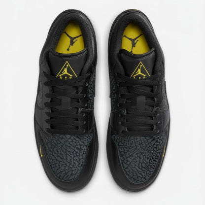 Men's Air Jordan 1 Low SE "Black Anthracite Tour Yellow"