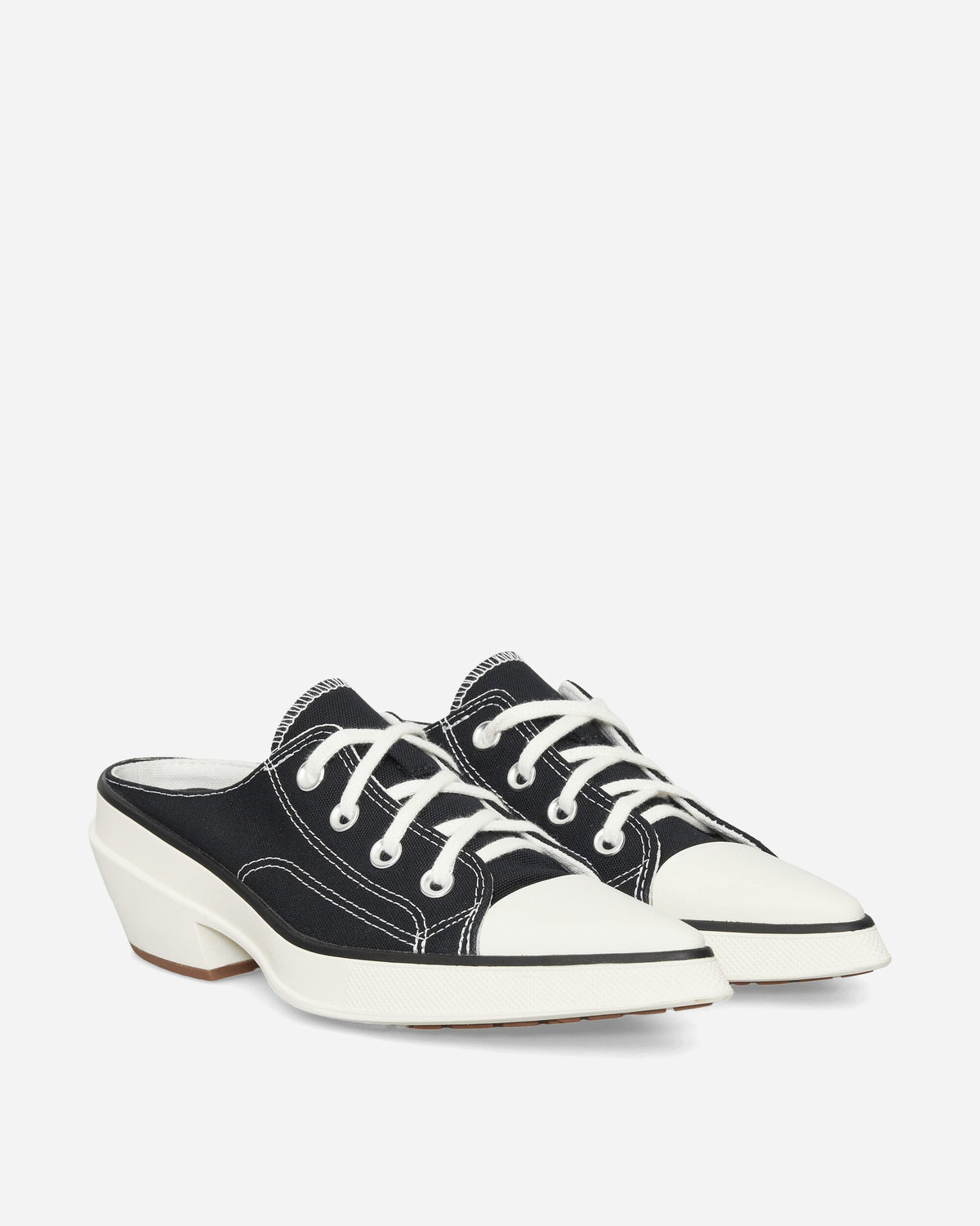 Women's Chuck 70 De Luxe Pointed Mule Heel Platform Sneakers Black