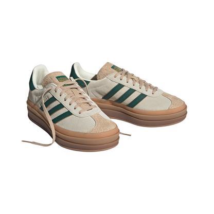 Women's Adidas Gazelle Bold "Cream Collegiate Green"