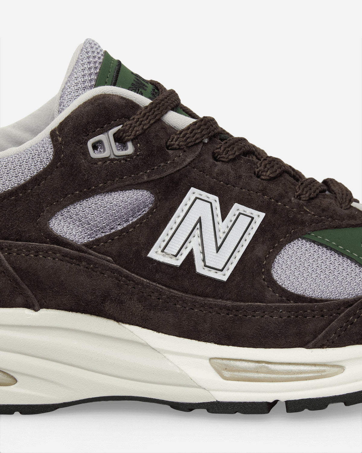 MADE in UK 991v2 Sneakers Licorice / Lavender Grey / Douglas Fir
