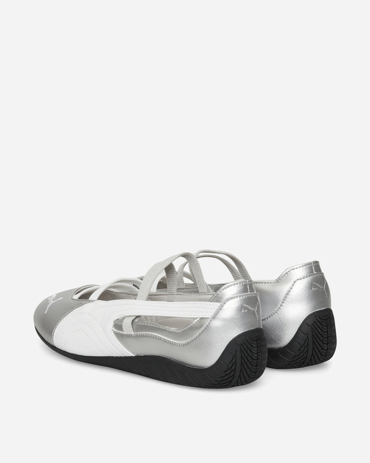 Women's Speedcat Ballet Metallic Shoes Silver / White