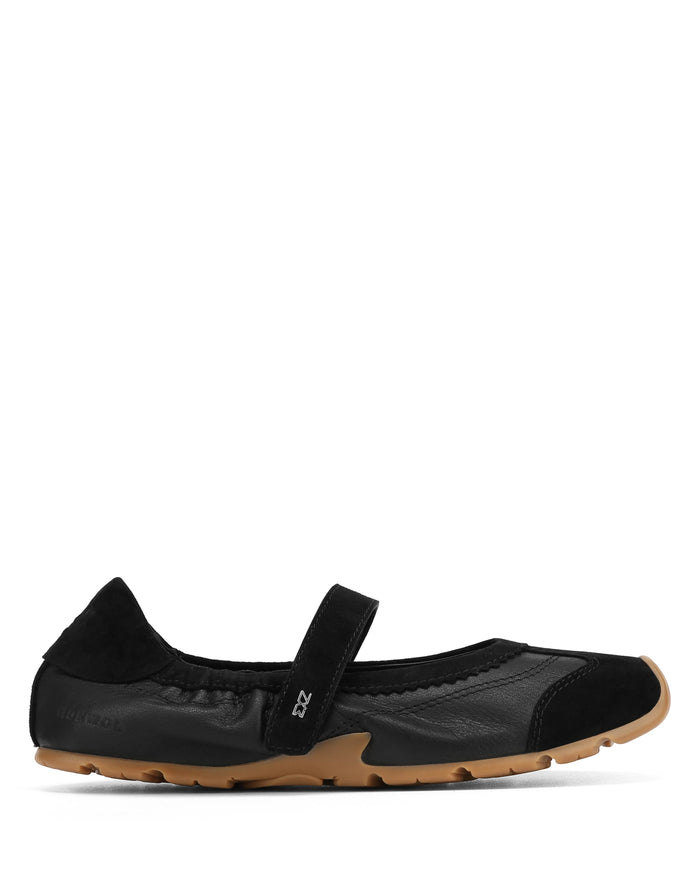 Alina Black Leather/Suede