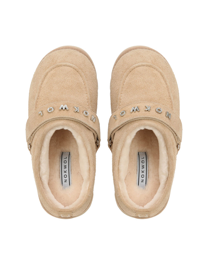 Alma Beige Hairy Suede