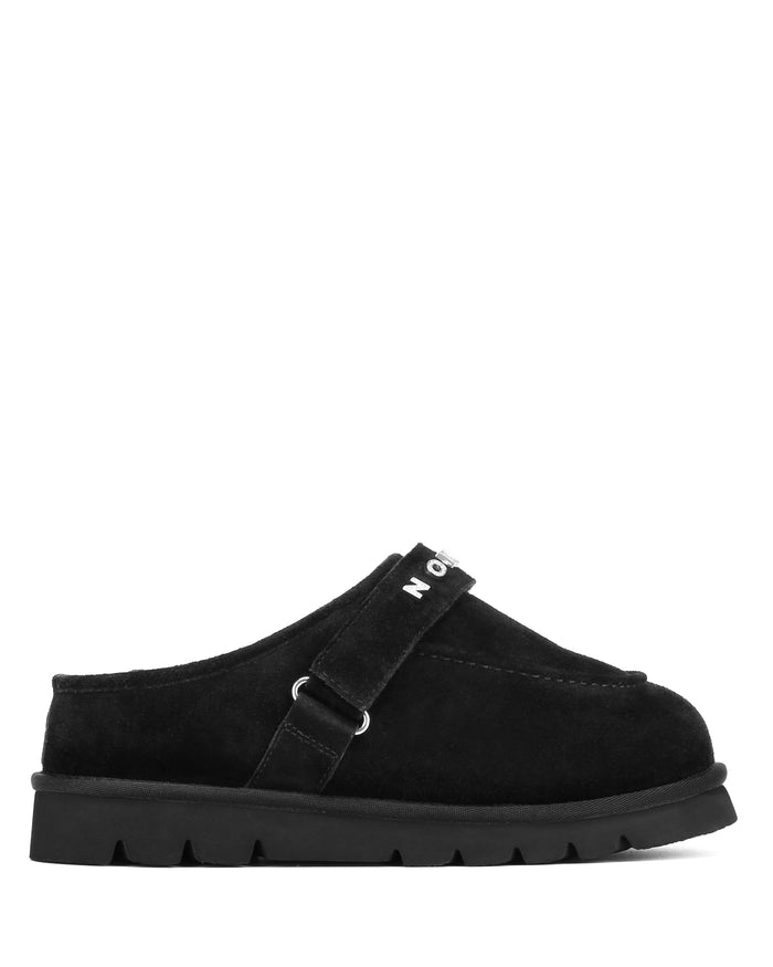 Alma Black Hairy Suede