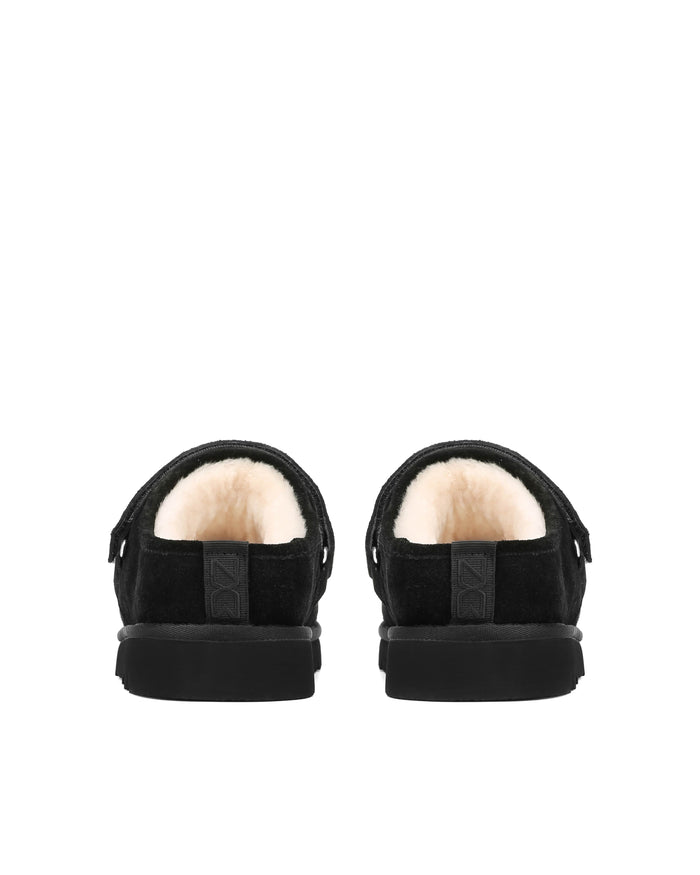 Alma Black Hairy Suede