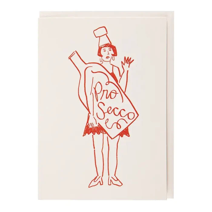 Archivist Gallery -Miss Prosecco Greeting Card