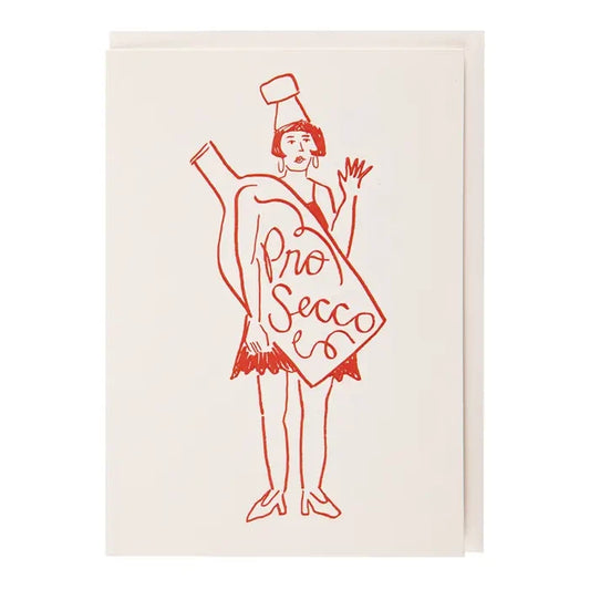 Archivist Gallery -Miss Prosecco Greeting Card