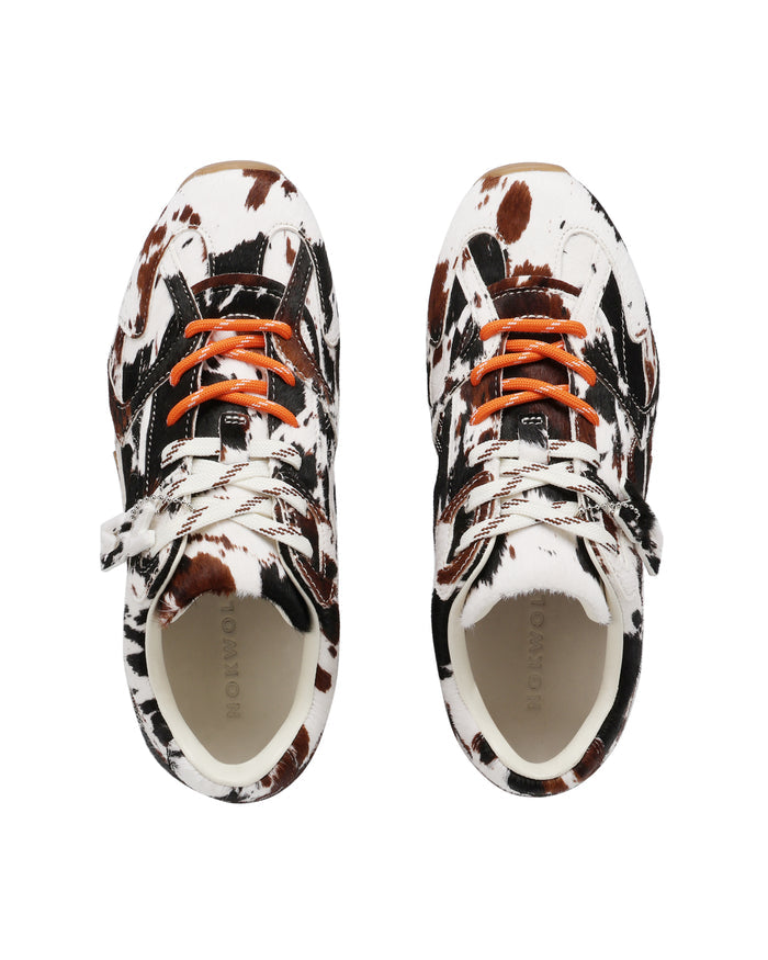 Atlas Brown Pony Sneakers - top view