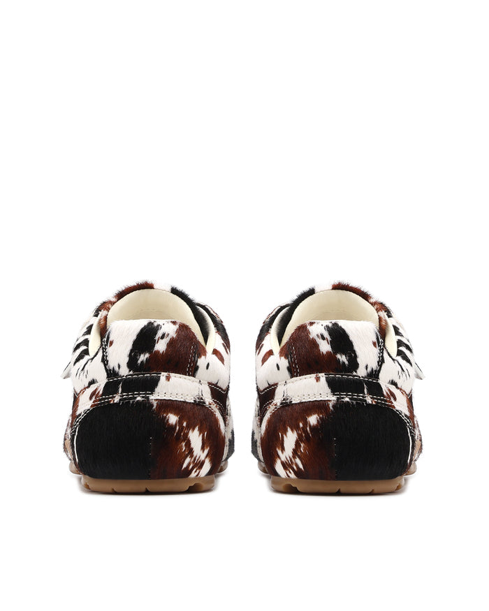 Atlas Brown Pony Sneakers - back view
