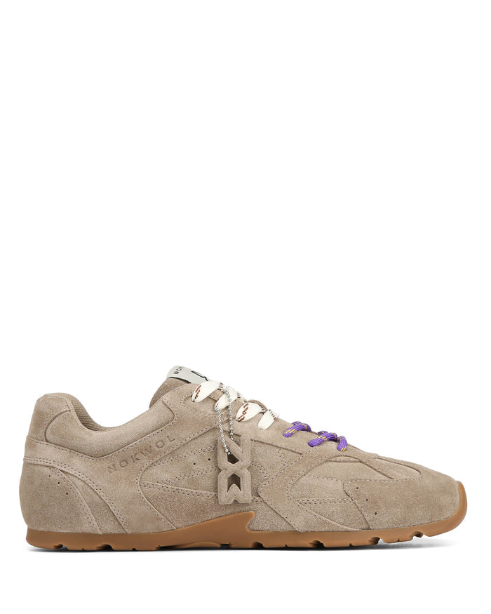 Atlas-M Taupe Suede Sneakers - Nokwol