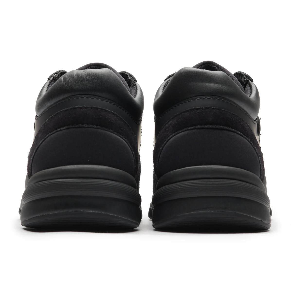 Chanel CC Logo Suede Triple Black Sneaker