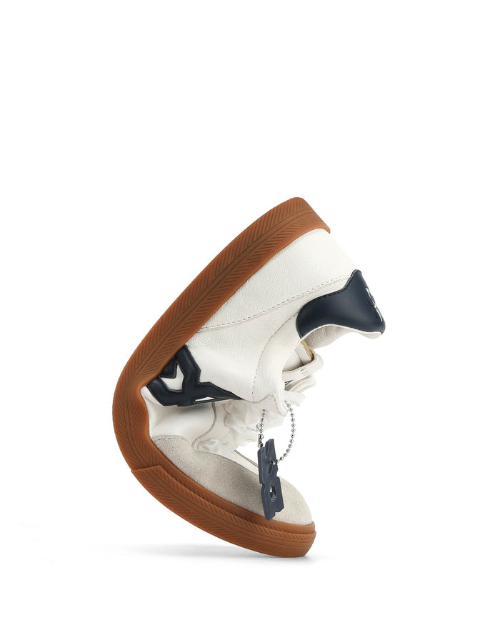 Cosmic White/Navy Leather