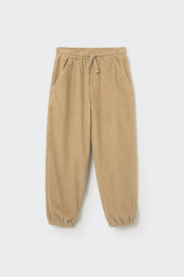 Cozmo- Eider Wide Corduroy Joggers in Camel