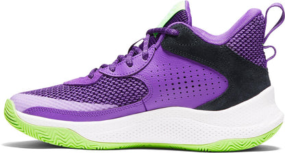Big Kids' Under Amour Curry 3Z 24 Suede Basketball Shoes "Lavish Purple"