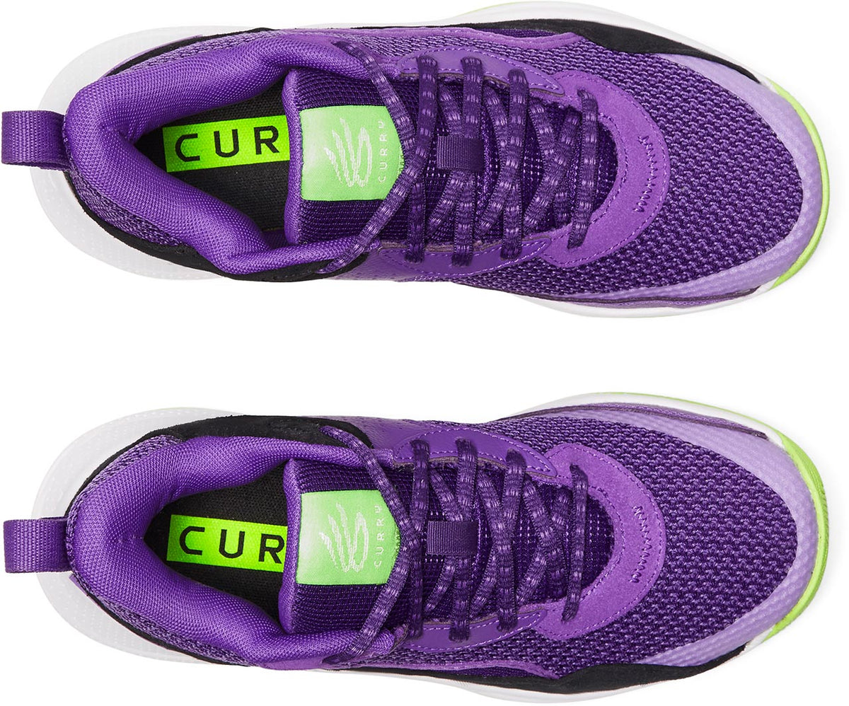 Big Kids' Under Amour Curry 3Z 24 Suede Basketball Shoes "Lavish Purple"