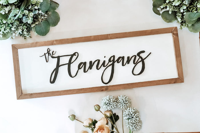 CURSIVE "THE (CUSTOM)" 3D LETTERING