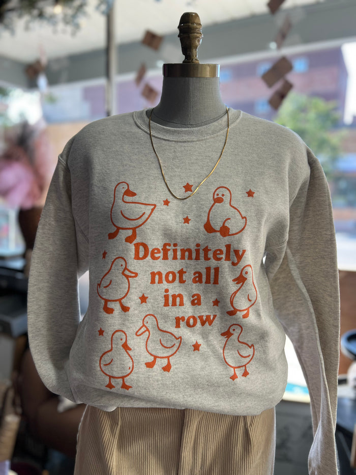 DUCKS NOT IN A ROW