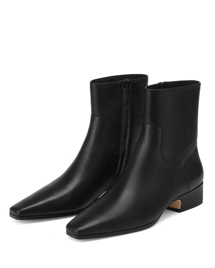 Dusty Black Leather - pair view