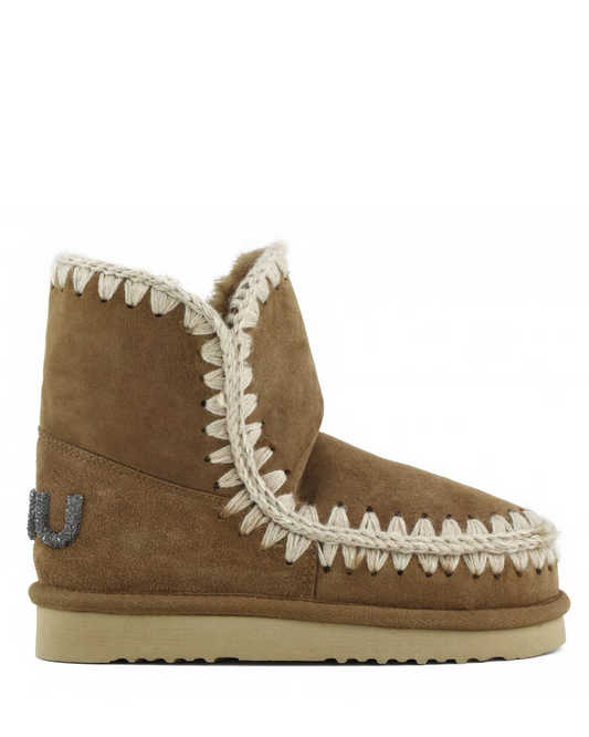 Eskimo 18 Glitter Logo Cognac Suede MU.FW101050A