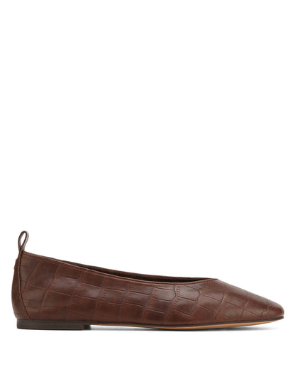 Etti Brown Croc
