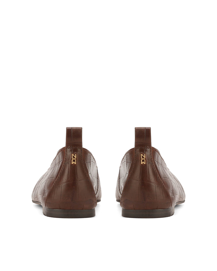 Etti Brown Croc