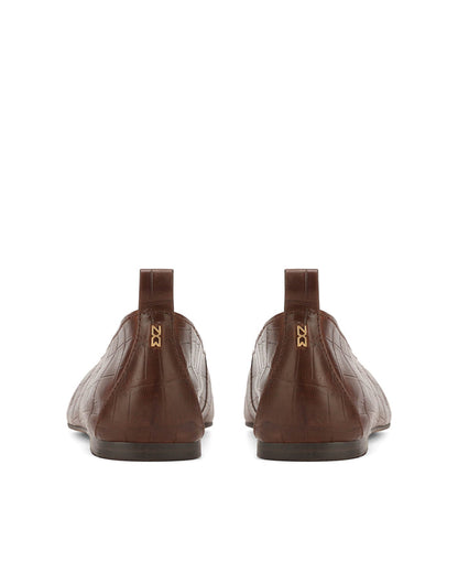 Etti Brown Croc