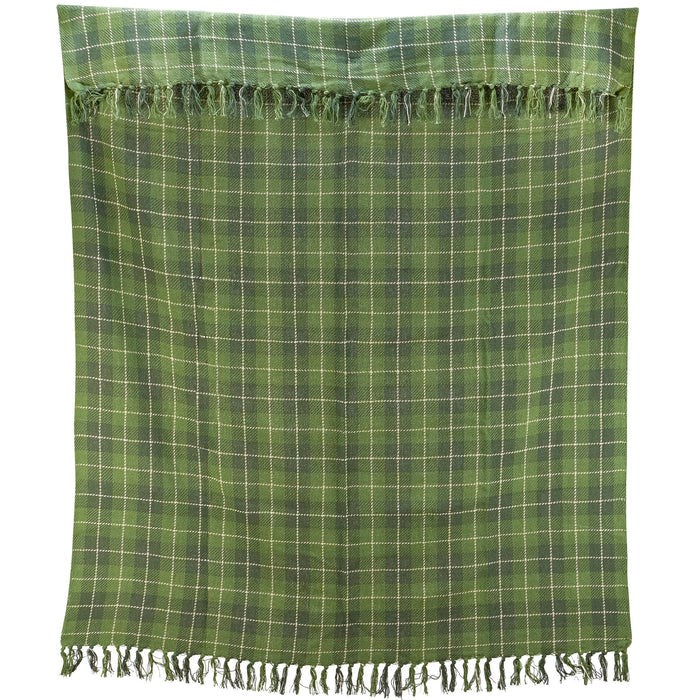 GREEN TARTEN THROW