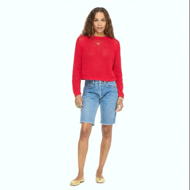 Kerri Rosenthal – Malibu Sweater in Red