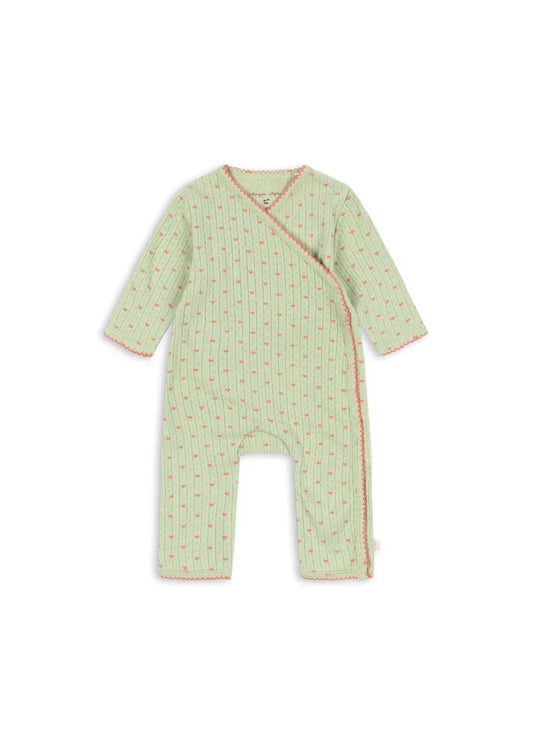 Konges Slojd - Minnie Newborn Onesie in Coeur Lint